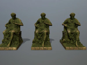 Man Statue 3D Model