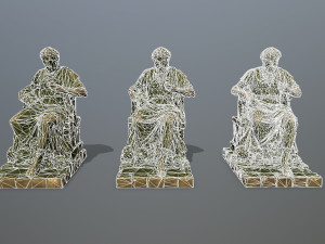 Man Statue 3D Model