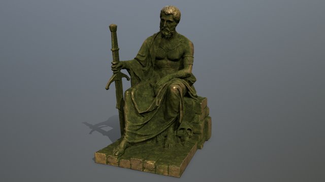 Statue 3D Модель .c4d .max .obj .3ds .fbx .stl .blend 
