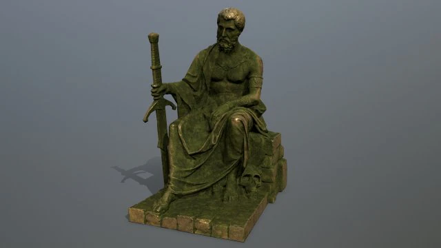 Statue 3D Model .c4d .max .obj .3ds .fbx .stl .blend 