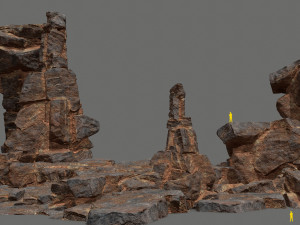 Desert rocks Modelo 3D