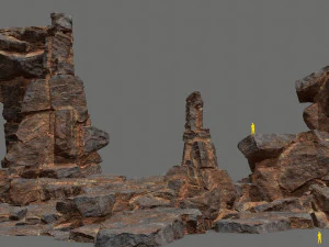 Rocce del deserto Modello 3D