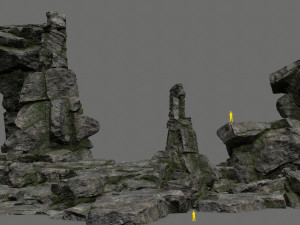 Cliff rocks 3D Model