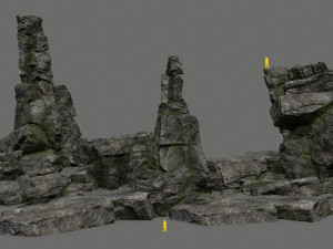 Cliff rocks 3D Модель