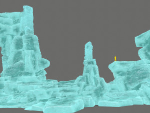 Ice rocks 3D मॉडल