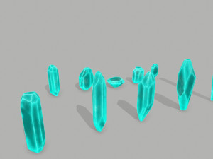 Crystal set Modèle 3D