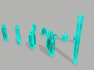 Crystal set Modèle 3D