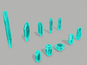 Crystal set Modèle 3D