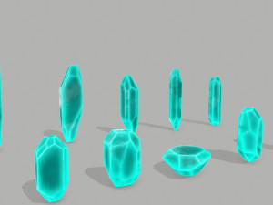 Crystal set Modèle 3D