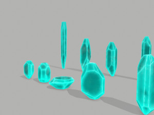 Crystal set Modèle 3D