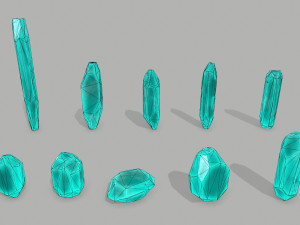 Crystal set Modèle 3D
