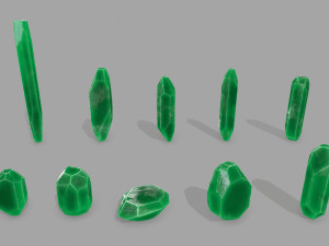 Crystal set 3D Model