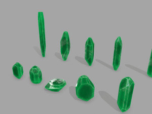 Crystal set 3D Model