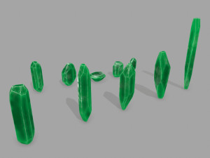 Crystal set 3D Model