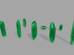 Crystal set 3D Model