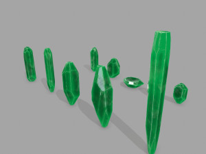 Crystal set 3D Model