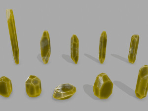 Crystal set 3D मॉडल