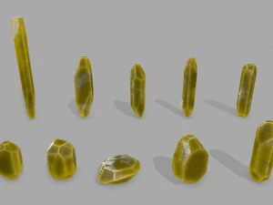 Crystal set 3D Model