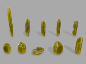 Crystal set 3D Model