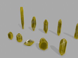 Crystal set 3D Model