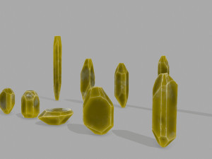Crystal set 3D Model