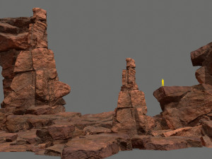 Desert rocks 3D मॉडल