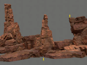 Rocce del deserto Modello 3D