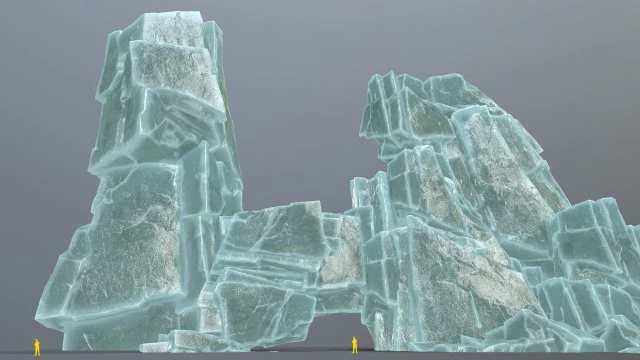 Ice rocks 3D Model .c4d .max .obj .3ds .fbx .stl .blend