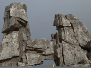 Пустынные скалы 3D Модель