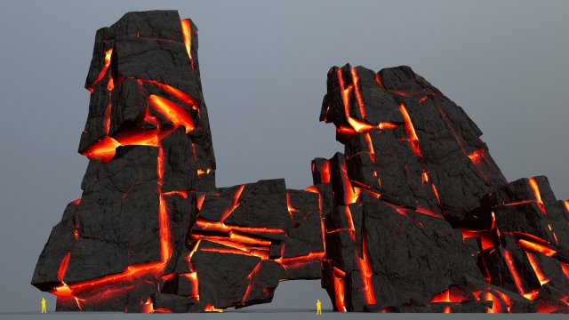Lava rocks 3Dモデル .c4d .max .obj .3ds .fbx .stl .blend 