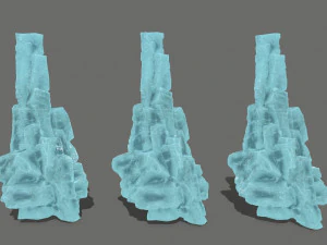 Ice rocks 3D Model
