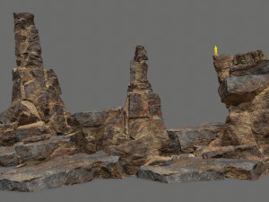 Desert rocks Model 3D