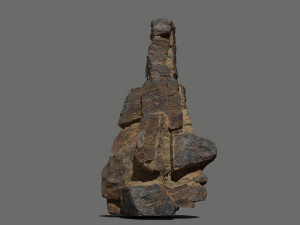 Desert rocks Model 3D