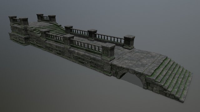 Old ruins 3D Model .c4d .max .obj .3ds .fbx .stl .blend 