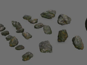 Cliff rocks 3D Model