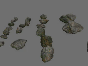 Cliff rocks 3D Model