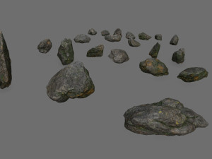 Cliff rocks 3D Model