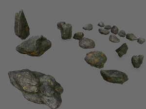 Cliff rocks 3D Model