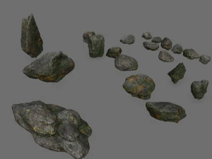 Cliff rocks 3D Model