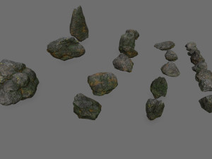Cliff rocks 3D Model