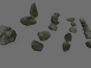 Cliff rocks 3D Model