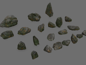 Cliff rocks 3D Model