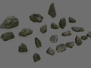 Cliff rocks 3D Model