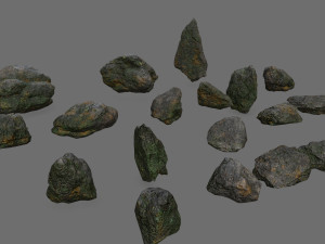 Cliff rocks 3D Model