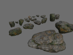 Cliff rocks 3D Model