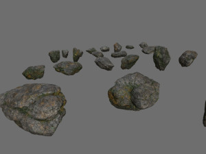 Cliff rocks 3D Model