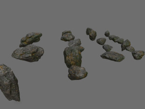 Cliff rocks 3D Model