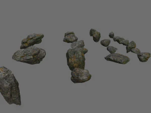 Cliff rocks 3D Model