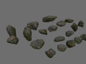 Cliff rocks 3D Model