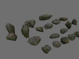 Cliff rocks 3D Model